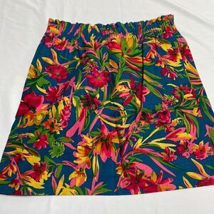 J. Crew Floral Mini Skirt Size 2